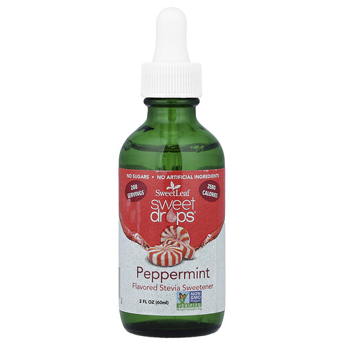 Sweetleaf Stevia Sweet Drops®, Peppermint, 2 fl oz (60 ml)