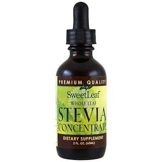 Wisdom Natural, SweetLeaf, Stevia concentrate de hoja entera, 2 fl oz (60 ml)