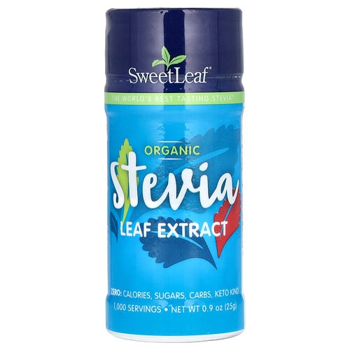 Sweetleaf Stevia Organic Stevia Leaf Extract, 0.9 oz (25 g)