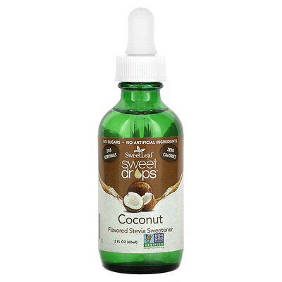 SweetLeaf Stevia  Sweet Drops  Coconut  2 fl oz (60 ml)
