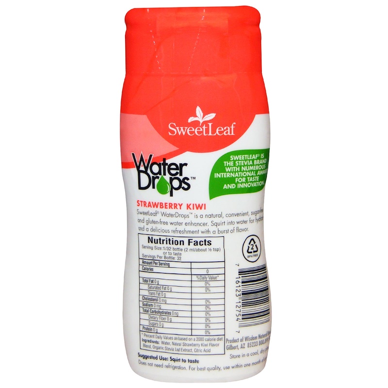 Wisdom Natural, SweetLeaf, Water Drops, Stevia Water Enhancer