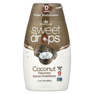 ويسدوم ناتورال‏, Sweet Drops® ، جوز الهند ، 1.7 أونصة سائلة (50 مل)