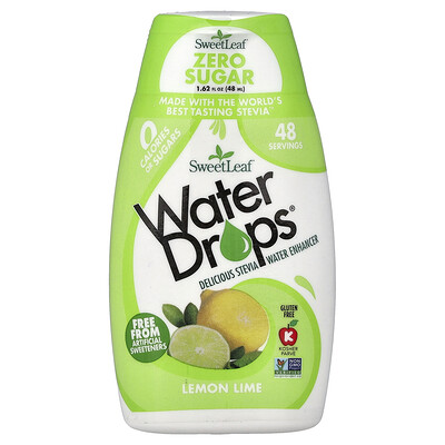 Product Image for SweetLeaf Stevia, Water Drops , Delicious Stevia Water Enhancer, Lemon Lime, 1.62 fl oz (48 ml)
