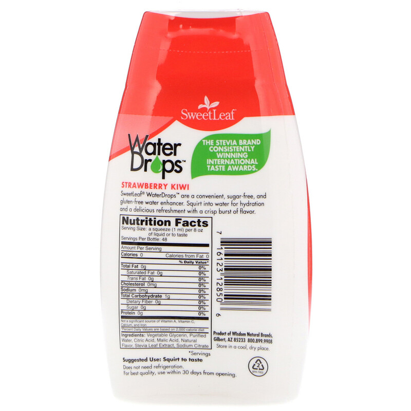 Wisdom Natural, SweetLeaf, Water Drops, Delicious Stevia Water Enhancer