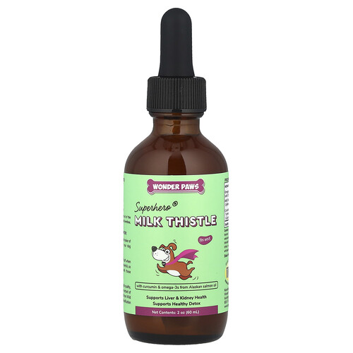 Wonder Paws Wonder Paws, Superhero®, Milk Thistle, For Dogs, 2 oz (60 ml)