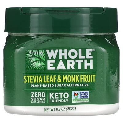 

Whole Earth Stevia Leaf & Monk Fruit 9.8 oz (280 g)