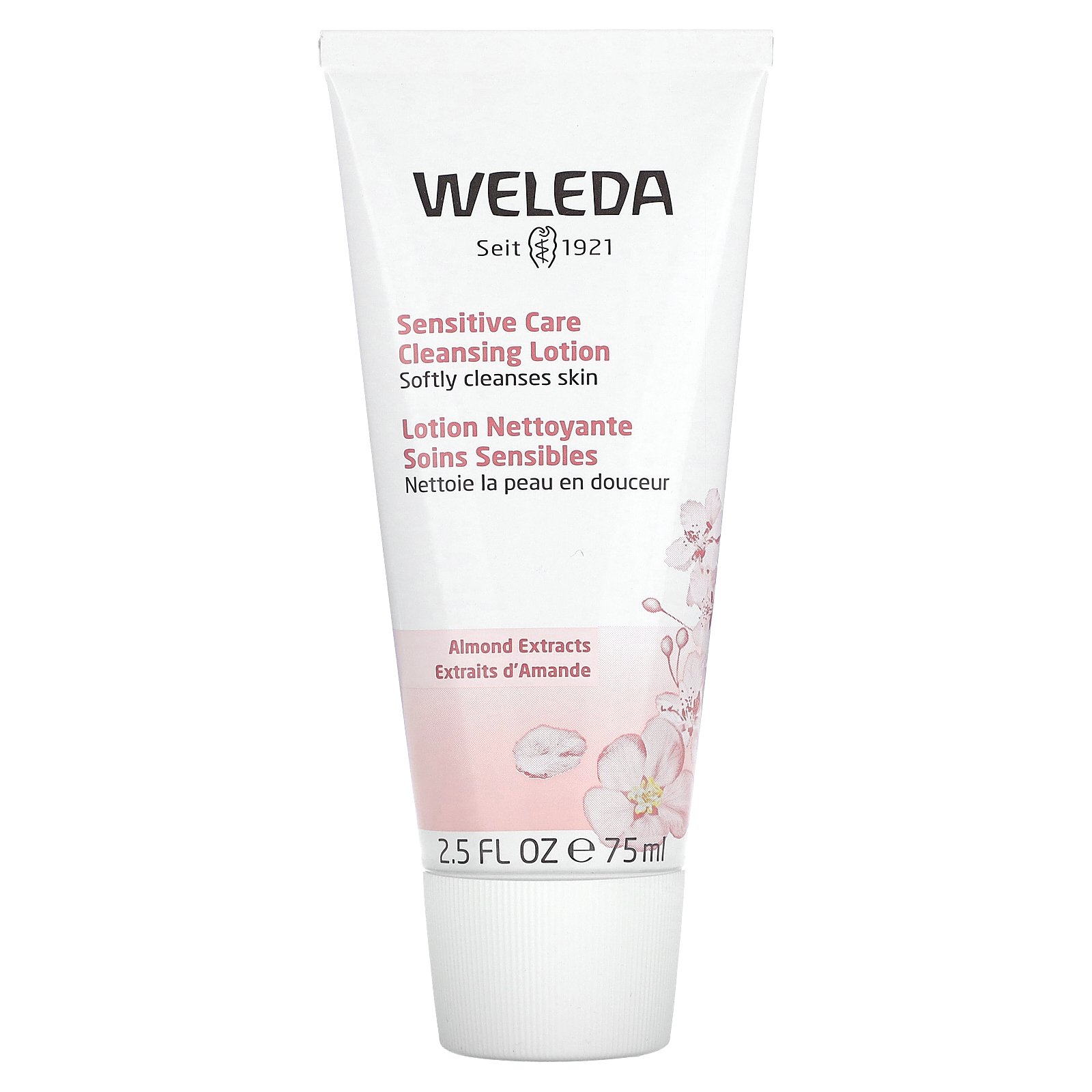 Weleda, Sensitive Care Cleansing Lotion, Almond Extracts, 2.5 fl oz (75 ml)