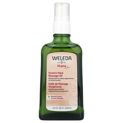 Product Image for Weleda, Mama, Stretch Mark Massage Oil, Almond Extracts, 3.4 fl oz (100 ml)