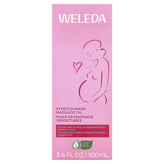 Weleda, Aceite de masaje para estrías, 100 ml (3,4 oz. líq.)