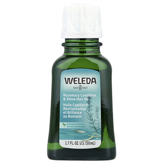 Weleda, Huile nourrissante et lustrante pour les cheveux, Extraits de romarin, 50 ml