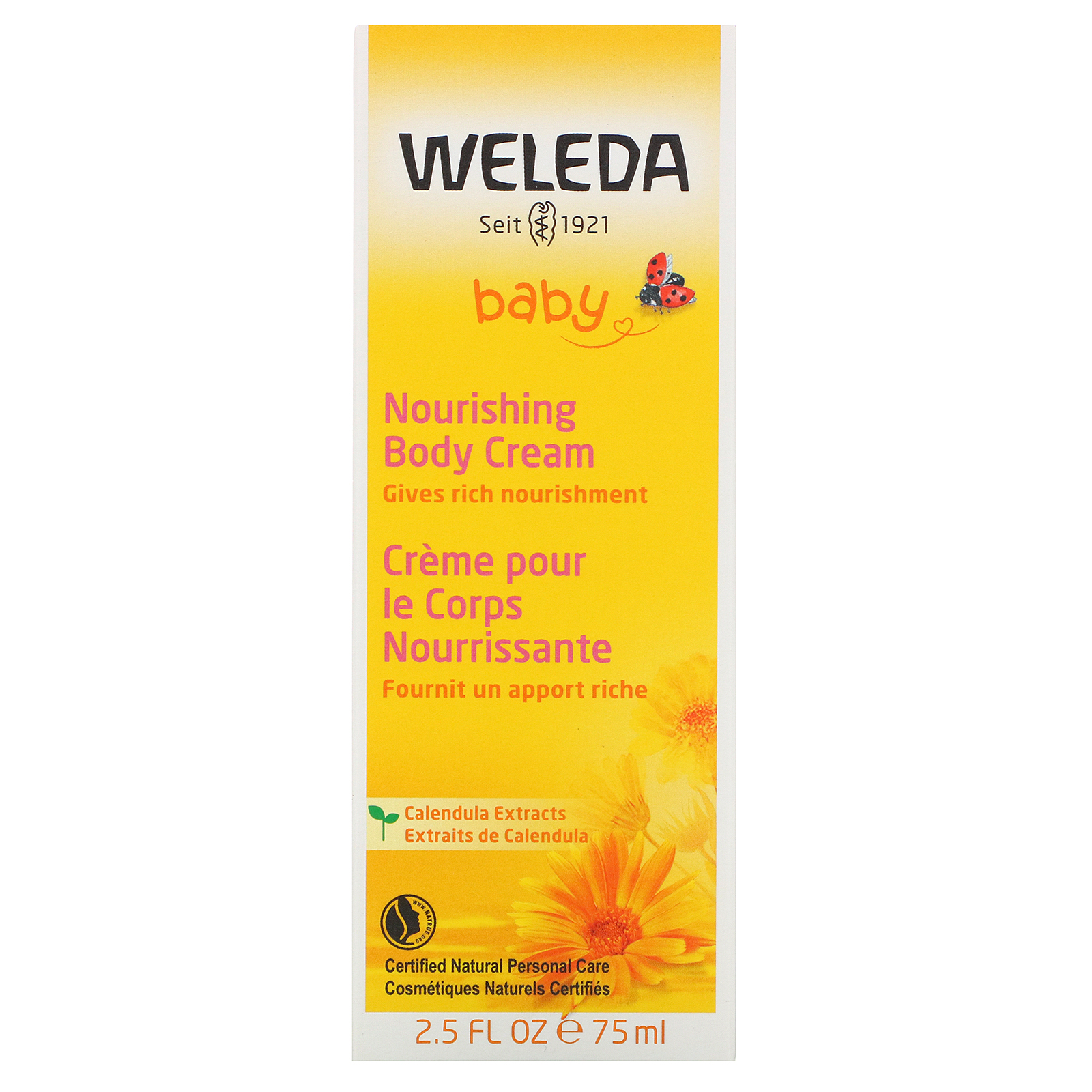 Weleda, Baby, Nourishing Body Cream, Calendula Extracts, 2.5 fl oz (75 ...