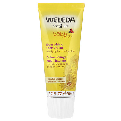 Weleda, Bebé, Crema facial nutritiva, Extractos de caléndula, 50 ml (1,7 oz. líq.)