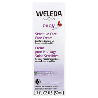 Weleda, 嬰兒，敏感護理面霜，白色錦葵提取物，1.7 盎司（50 毫升）