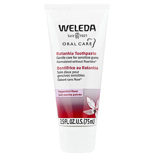 Weleda, Cuidado bucal, Pasta dental con ratanhia, Sabor a menta, 75 ml (2,5 oz. Líq.)