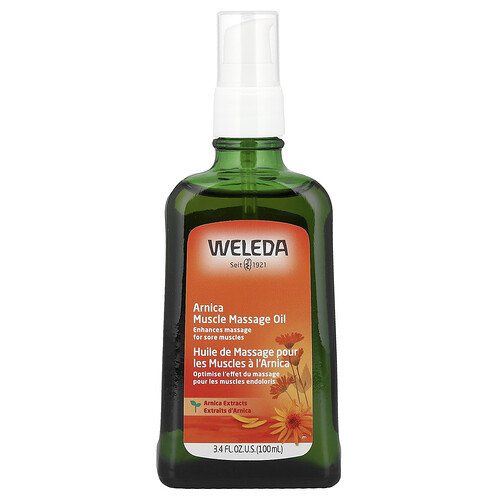 Weleda, Arnica Muscle Massage Oil, Muskel-Massageöl mit Arnika, 100 ml (3,4 fl. oz.)