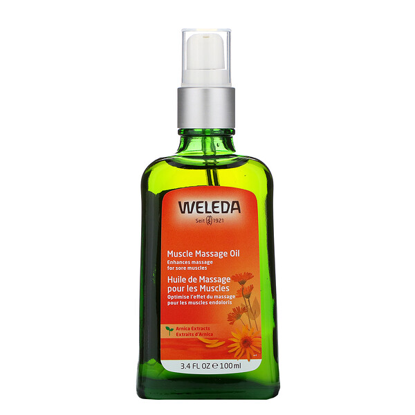 Weleda, 筋肉マッサージオイル、アルニカエキス、3.4液量オンス (100 ml)