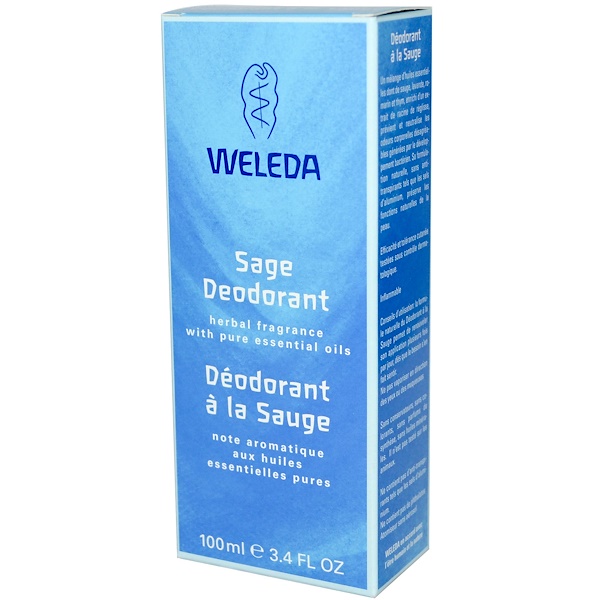 Weleda, Sage Deodorant, 3.4 fl oz (100 ml) (Discontinued Item) 