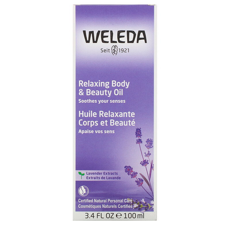 Weleda, Relaxing Body & Beauty Oil, Lavender Extracts, 3.4 fl oz (100