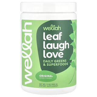 Wellah, Leaf Laugh Love, Verduras Diárias e Superalimentos, Original, 309 g (11 oz)
