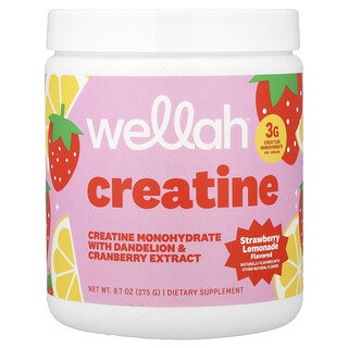 Wellah, Creatine, Strawberry Lemonade, 9.7 oz (275 g)