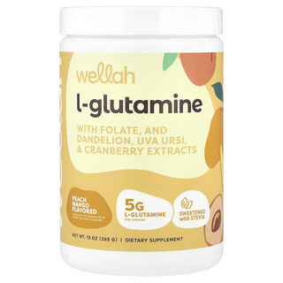 Wellah, L-glutamină, piersică și mango, 365 g (13 oz)