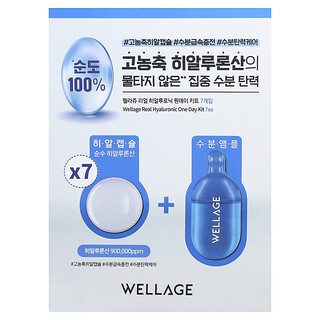 Wellage, Real Hyaluronic One Day Kit, 14 Piece Kit