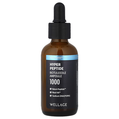 Wellage, Hyper Peptide Botuleedle Ampoule 1000, Peptide Botuleedle Ampoule 1000, 50 ml (1,69 fl. oz.)