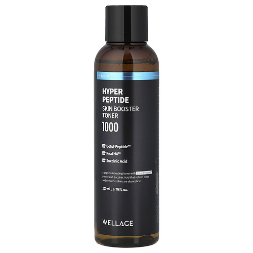 Wellage, Hyper Peptide Skin Booster Toner 1000, Gesichtswasser mit Booster, 200 ml (6,76 fl. oz.)