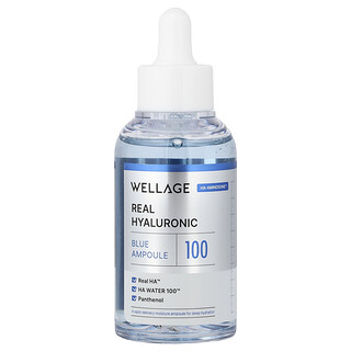 Wellage, Real Hyaluronic Blue Ampoule 100, 2.02 fl oz (60 ml)