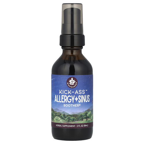 WishGarden Herbs, Kick-Ass™ Beruhigungsmittel bei Allergien & für Nasennebenhöhlen, 59 ml