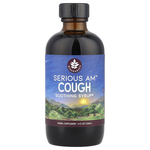 WishGarden Herbs, Serious AM™ Cough, beruhigender Sirup, 120 ml (4 fl. oz.)
