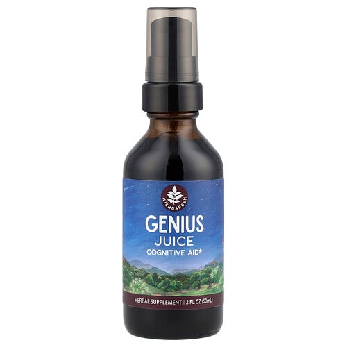 Wishgarden Herbs Genius Juice, Cognitive Aid, 2 fl oz (59 ml)