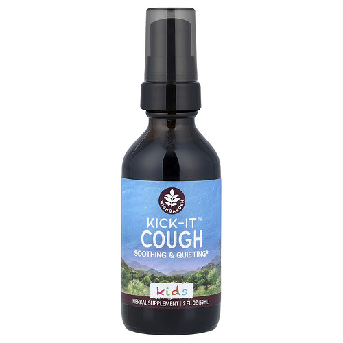 WishGarden Herbs, Kids, Kick-It™ Cough Soothing & Quieting, 2 fl oz (59 ml)