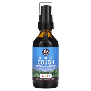 WishGarden Herbs, Deti, Upokojujúci a tlmiaci prostriedok proti kašľu Kick-It, 59 ml