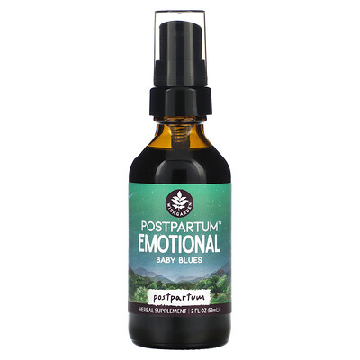 WishGarden Herbs  Postpartum Emotional Baby Blues  2 fl oz (59 ml)