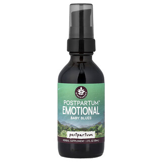 WishGarden Herbs, Postpartum Emotional Baby Blues，2 液量盎司（59 毫升）