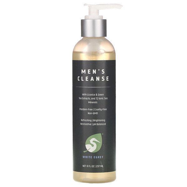 White Egret Personal Care‏, Men's Cleanse, 8 oz (237 ml)