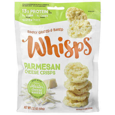 Whisps, Bocadillos crocantes de queso, Parmesano, 60 g (2,12 oz)
