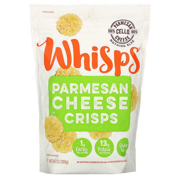 Whisps‏, Parmesan Cheese Crisps, 9.5 oz (269 g)