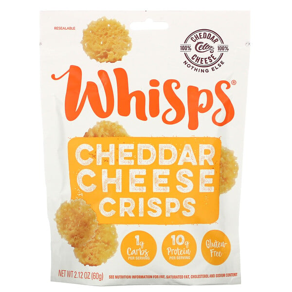 Whisps‏, رقائق مقرمشة بالجبن الشيدر، 2.12 أونصة (60 جم)