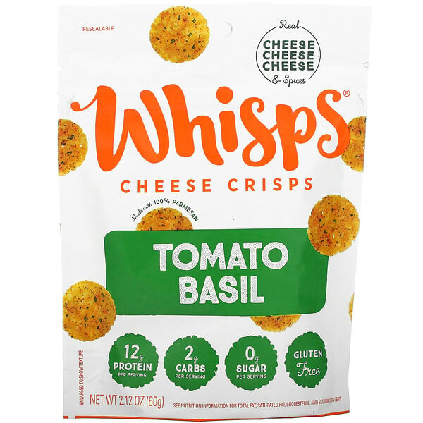 Whisps, トマトバジルチーズクリスプ、60g（2.12オンス）