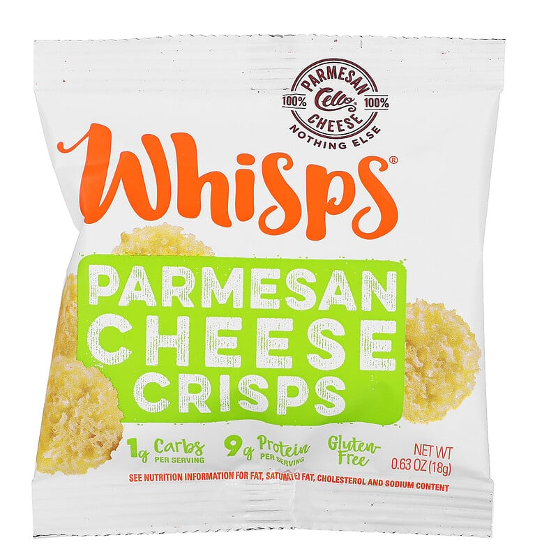 Whisps Parmesan Cheese Crisps Snack Packs 6 Pouches 0 63 Oz 18 G Each Iherb