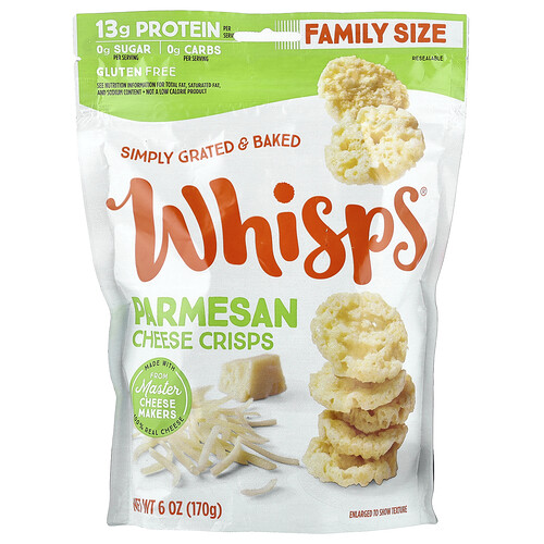 Whisps, Cheese Crisps, Parmesan, 6 oz ( 170 g)