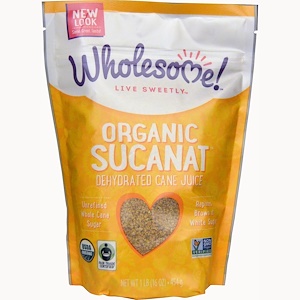Wholesome Sweeteners, Inc., Органический сахаринат, обезвоженный сок сахарного тростника, 16 унций (454 г)