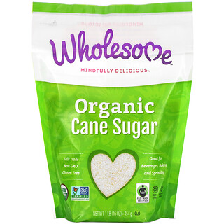 Wholesome, Organic Cane Sugar, 1 lb (454 g)