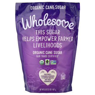 Wholesome Sweeteners, Azúcar de caña orgánico, 907 g (2 lb)