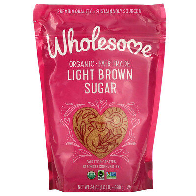 

Wholesome Sweeteners Organic Light Brown Sugar 1.5 lb (680 g)