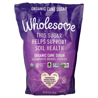 Wholesome Sweeteners, Organic Cane Sugar, 4 lb (1.81 kg)