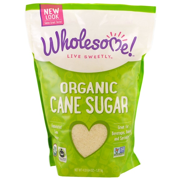 Organic Cane Sugar, 4 lbs (1.81 kg)