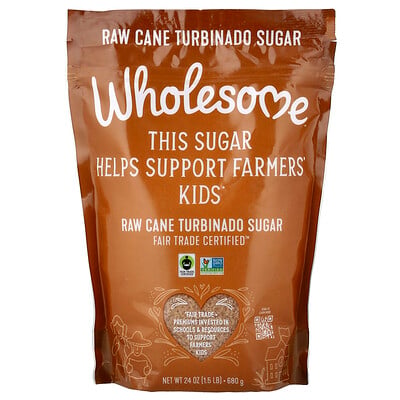 Product Image for Wholesome Sweeteners, Raw Cane Turbinado Sugar, 24 oz (680 g)